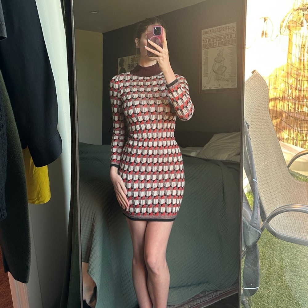 Stylish Geometric Patterned Dress